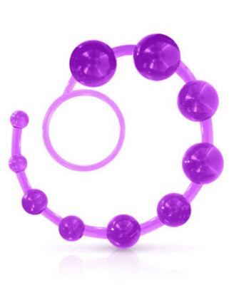 Chapelet anal souple violet 